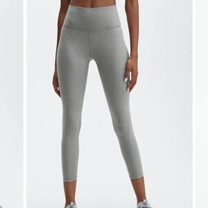 Fabletics Gray High-Waist Cropped Leggings